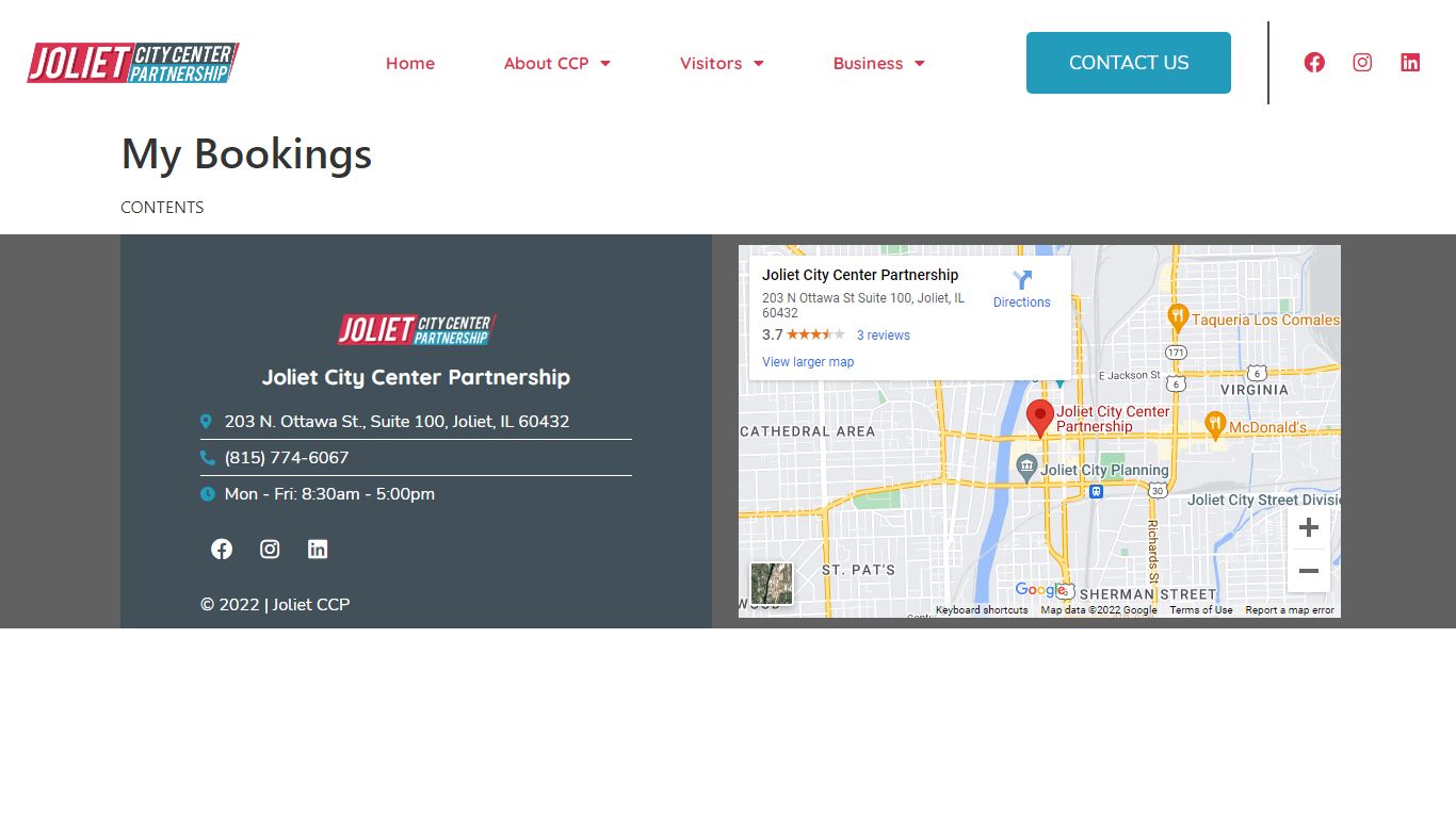 My Bookings – City Center Partnership